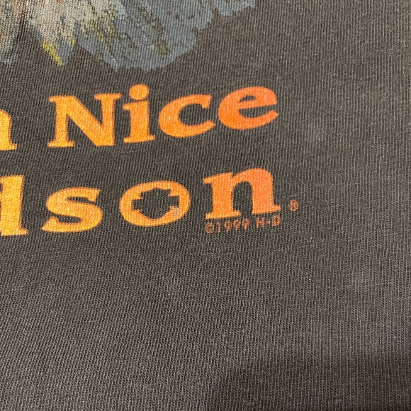 Vintage Have a nice Davidson. Genuine HD Tee. - Picture 4 of 4